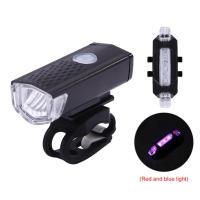 ราคา Sporstore 2ชิ้นกันน้ำLEDด้านหน้าไฟหน้าด้านหลังไฟท้าย3โหมดจักรยานชาร์จUSBไฟฉายไฟเตือน (7844872537)