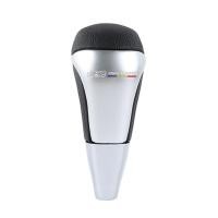 ราคา JDMGRAM หนัง PU รถ SHIFT KNOB สำหรับ Toyota Fortuner Corolla Camry HKS TRD เจ้าสาว MUGEN อัตโนมัติ Shifter LEVER KNOB สีดำเงินอุปกรณ์ตกแต่งภายในรถยนต์ (19442639665)