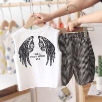 ราคา ชุดเด็ก ชุดออกงานเท่ห์ๆ เสื้อผ้าเด็ก ชุดเด็กแฟชั่นผู้ชายผู้หญิง set2 ชิ้น เสื้อ กางเกง สไตล์เกาหลี เนื้อผ้าดี ชุดเด็ก D42 (14275854190)