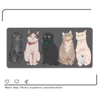 ราคา New Black Cat Mouse Pad Cartoon Large Mouse Mat Cute Kawaii Mousepad 900x400 Gamer Pc Keyboard Pads Anime Gaming Computer Desk Mat (19441979718)