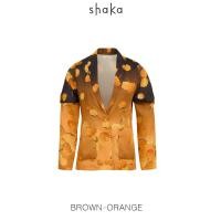 ราคา Shaka SS22 Marry Gold Shawl Collar Jacket แจ็คเก็ตผ้าซาตินทอทวิล พิมพ์ลายดอกดาวเรือง JK S220113 (21101451474)