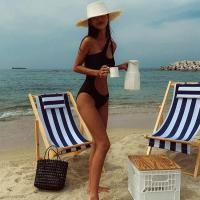 ราคา พร้อมส่ง ชุดว่ายน้ำหญิง วันพีช สายพาดไหล่ เว้าโชว์หน้าท้อง สีดำ ลายเสือ สุดแซ่บ มีซับในและฟองน้ำ (7634535823)