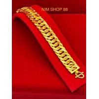 ราคา สร้อยข้อมือ หนัก 5 บาท ทองชุบเคลือบแก้ว ทองไมครอน ทองเหมือนจริง (19588215700)