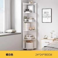 ราคา ตู้เก็บหนังสือสูงเข้ามุม สีขาว ชั้นวางของ ชั้นวางหนังสือ ชั้นวางหนังสือสไตล์เรียบง่าย ตู้หนังสือไม้ ชั้นเก็บหนังสือตั้งพื้น (15944879608)