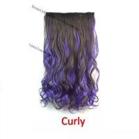 ราคา วิกผมแฟชั่นทรงตรงยาว วิกผมหยิก5คลิปต่อผม สีน้ำตาลไฮไลท์วิกผมสีแดงชมพูฟ้าเขียว (11830822087)
