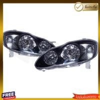 ราคา ลด50 ไฟหน้า โคมดำ TOYOTA ALTIS อัลติส 2001 2002 2003 2004 2005 2006 2007 รุ่นหลอดฮาโลเจน รับประกันสินค้า (20938374584)