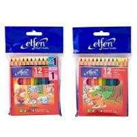 ราคา ดินสอสีไม้ แท่งสั้น แพ็ค12สี เอลเฟ่น Non Seriese พร้อมส่ง มีเก็บปลายทาง US Station (19801410132)