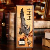 ราคา ปากกาขนนกสไตล์ยุโรปย้อนยุค Harry Potter ปากกา Dip สไตล์อังกฤษเพื่อส่งของขวัญวันครูแฟนหนุ่มและแฟนสาว (14094800313)