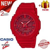 ราคา G Shock GA2100 Mens Sports Watch Dual Time Display 200M Water Resistant Shock Resistant Waterproof World Time LED Automatic Light Mens Sports Watch GA 2100 4A Red (16326990515)