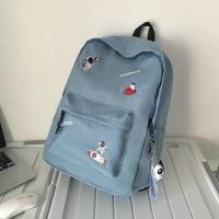 ราคา กระเป๋าเป้สะพายหลังลําลอง ปักลายอวกาศ แบบเรียบง่าย แฟชั่นสําหรับผู้ชาย และผู้หญิง นักเรียนมัธยมปลาย (16455398420)