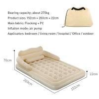 ราคา Upim เบาะนอนเป่าลม เตียงเป่าลม โซฟาปรับนอน รุ่นใหม่ ที่นอนเป่าลม เบาะนอนเป่าลม เตียง พร้อมที่วางแก้ว PVC inflatable car air mattress bed sofa (7495779483)