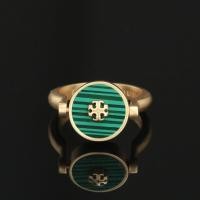 ราคา Tory Burch Simple Gold Ring Women S Jewelry Enamel Setting Texture Girls Gift high quality (17110193528)