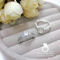 ราคา แหวนเพชรcz 0469 เคลือบทองคำขาว หนัก 1 สลึง แหวนมินิมอล งานเกาหลี แหวนน่ารัก แหวนเก๋ แหวนเพชร แหวน (12794703477)
