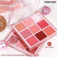 ราคา อายแชโดว์ ทาเปลือกตา SIVANNA COLORS HF631 FALL IN LOVE EYESHADOW PALETTE (17519508239)