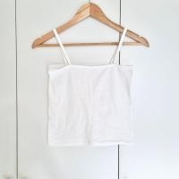 ราคา เสื้อสายเดี่ยว วินเทจ เสื้อซับใน สีขาว มือสอง (15855739655)