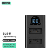 ราคา LLANO Olympus ที่ชาร์จกล้อง BLS5 LED USB ดิจิตอลสำหรับ EM10 EPL6 EPL7 6 5 3 EP3 2 1 E PM2 PM3 EM10 EPL9 EPL8ช่องคู่ E450 EP3 (21171911072)