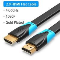 ราคา Vention สาย HDMI 2 0 4พัน3D ความเร็วสูงสาย HDMI ชายกับชายอีเธอร์เน็ตอะแดปเตอร์สายแบนสำหรับ HDTV จอแอลซีดีโปรเจคเตอร์สาย HDMI พีซีแล็ปท็อปไปยังทีวี2เมตร3เมตร5เมตร10เมตรสาย HDMI ARC HDMI ps4สาย HDMI เป็