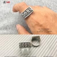 ราคา แหวนSONS แหวนsons of anarchy หน้าเงินนิ้วเดียว jax teller แหวนเท่ๆ แหวนผู้ชาย แหวนแฟชั่น แหวนสแตนเลส สแตนเลสแท้ 100 316l stainless (3950344688)