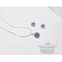 ราคา สร้อยเงินแท้ สร้อยพร้อมจี้ และต่างหู เข้า SET สร้อยเลือกความยาวได้ค่ะ สีของเพชร CZ ชมพูอ่อน เล่นแสงวิบวับ มากๆ ค่า (16472523588)
