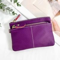 ราคา กระเป๋าใส่เหรียญ หนังแท้ 3 ซิบ หนังด้าน มีสายโซ่คล้องกุญแจ ใส่ธนบัตรพับครึ่งได้ กระเป๋าเหรียญหนังแท้ (21002696476)