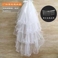 ราคา gzhuomengdachengzaishengziy เวลเจ้าสาว ผ้าเวลเจ้าสาว เจ้าสาวชุดแต่งงาน Headwear งานแต่งงาน สั้นเน็ตไอดอลถ่ายภาพ Props จดทะเบียนสีขาวสีดำฮาโลวีน (20349214614)