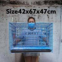 ราคา กรงหมาเคลือบกันสนิม กรงสุนัข แมว กระต่าย เเพรรี่ด็อก และสัตว์เลี้ยง พร้อมถาดพาสติกรองกรง ขนาด42 67 47เซนฯ (20106807164)