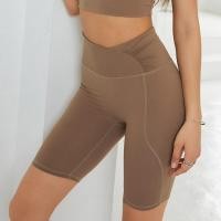 ราคา Hoppe Fumeng จีบกางเกงกีฬาขาสั้นโยคะเอวสูงวิ่งฟิตเนส (19650319115)