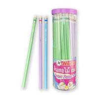 ราคา ดินสอดำ HB ตราม้า Horse รุ่น H 2564 แท่งเหลี่ยม สีพลาสเทล 50 แท่ง (17422865367)