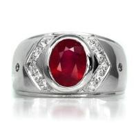 ราคา แหวนเงินแท้ 925 พลอยทับทิม Ruby น้ำหนัก 2 64 กะรัต สวยไฟดีค่ะ (7819312592)
