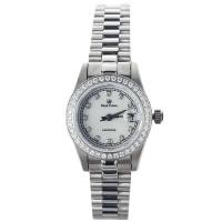 ราคา Royal Crown นาฬิกาข้อมือผู้หญิงประดับเพชร รุ่น 3594L สีเงิน (490030)