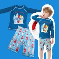 ราคา ชุดว่ายน้ำเด็ก California Surf 2ชิ้นเสื้อกางเกง กันยูวี100 SW244 (17271897609)