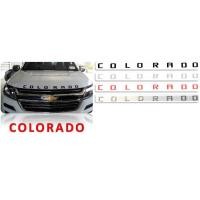 ราคา โลโก้ติดฝากระโปรงหน้า COLORADO ดำ ขาว แดง โครเมี่ยม ติดฝากระโปรงหน้า โลโก้ 3D นูน เชฟโรเลต โคโลราโด ตัวหนังสือโคโลราโด chevrolet colorado ทุกรุ่น (15374480092)
