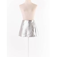 ราคา milin กางเกงกระโปรงผ้าหนังสีเงิน ซิปข้างมีซับใน ป้ายแบรนด์ระบุไซส์ EUR 36 งานป้ายห้อย Preloved (20664317001)