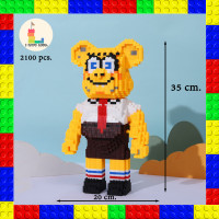 ราคา บล็อคตัวต่อ Bearbrick ตัวต่อเลโก้ เลโก้นาโน หมีแบร์บริค แบบเฟือง ขนาดใหญ่ 2100 2800 ชิ้น ของเล่น ของขวัญ ของตกแต่งสะสม สินค้าพร้อมจัดส่ง (17854515467)