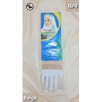 ราคา 12คู่ ปลอกแขนกันแดด ขอบเรียบ ปลอกแขนผู้หญิง ปลอกแขนผ้ายืด ปลอกแขนสำหรับมุสลิม เนื้อบางเบา ใส่สบาย ความยาว 18 นิ้ว (14921132001)