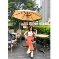 ราคา DressyPพร้อมส่ง รหัสP022 กางเกงขายาว ขาบาน เอวสูง ผ้านาโนลายริ้ว ซิปหลัง ใส่ทำงานไซส XS L (15876017062)