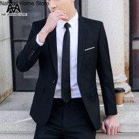 ราคา Natural Home Store MJ สูทผู้ชาย ชุด 2 ชิ้น สูทผู้ชาย ชุดสูทสองชิ้น เกาหลี ธุรกิจ ชุดสูทสองชิ้น เจ้าบ่าว สูทขนาดเล็ก ชุดแต่งงานแบบมืออาชีพเสื้อสูทผู้ชายชุดผู้ชายเท่ๆ (18163269101)