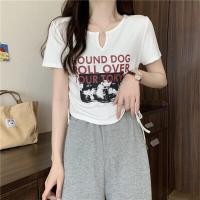 ราคา เสื้อครอปสั้นไหมพรม แขนสั้น ดีเทลลายเก๋ๆ M5501 (16958354887)