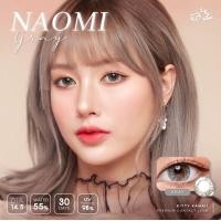 ราคา คอนแทคเลนส์ Naomi Gray Brown ยี่ห้อ Kitty kawaii ค่าสายตาปกติ 1000 (17337671431)