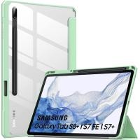 ราคา MoKo เคสเหมาะกับ Samsung Galaxy Tab S8 12 4 2022 SM X800 X806 Tab S7 FE 12 4นิ้ว2021 Tab S7 Plus 12 4 2020พร้อมที่ใส่ปากกา S Penฝาหลังแท็บเล็ตโปร่งใสพร้อมปลุกอัตโนมัติสีดำ (13927221692)