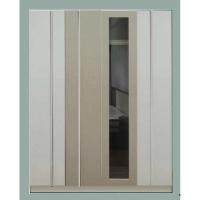 ราคา ตู้เสื้อผ้า4ประตูยาว160 cm มีกระจกโชว์เสื้อผ้า ส่งฟรีในเขตที่กำหนด (18432330618)