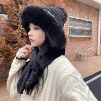 ราคา หมวกฤดูหนาว2อิน1พร้อมผ้าพันคอกันลมสำหรับขี่จักรยานผ้ากำมะหยี่ขนยาวหมวกให้ความอบอุ่นในฤดูหนาวผ้าพันคอหมวกแฟชั่นเกาหลีสุดหรูน่ารัก (20698480628)