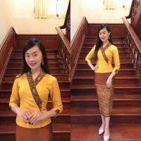 ราคา เสื้อทรงเจ้านาง อก34 46 แต่งขอบ เสื้อไหมลาว เสื้อไหม เสื้อไหมผญ ซับกราวน์เต็มตัว ไม่ต้องเผื่อไซร์ เสื้อไหมลาว รหัส ตข (20768766436)