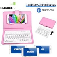 ราคา Smarcolมือถืออเนกประสงค์ไร้สายบลูทูธคีย์บอร์ด4 5 6 8นิ้วโทรศัพท์ปกเคสหนังพร้อมขาตั้งที่เหมาะสมAndroid IOS (4972256604)