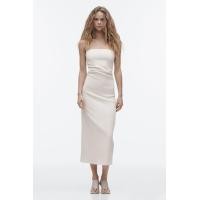 ราคา Zaraทรัพยากรบุคคลชุดฤดูร้อนเก็บเอวชุดเดรสสีขาวเซ็กซี่ชุดเดรสเกาะอกมี3152318สะโพกของชุด (19322118789)