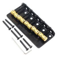 ราคา WK 1set Guitar Bridge 5 String Bridge With Brass Saddles Bass Guitar Bridge for Electric Guitar Wilkinson WBBC (19611570358)