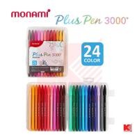 ราคา ปากกาสีน้ำ Monami PlusPen 3000 ชุด 24 สี กล่องแข็ง (483720528)