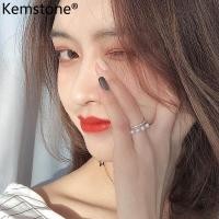 ราคา Kemstoneสองชั้นมุกคริสตัลโลหะผสมเงินชุบปรับข้อมือแหวนหญิงผู้หญิงเครื่องประดับของขวัญ (3022198541)