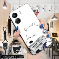 ราคา GGK เคสสำหรับ Xiaomi Redmi 13C Poco เคสเคสยางกันกระแทก TPU C65น่ารักอ่านหนังสือน่ารักกินคุกกี้หมีโง่สีขาวเคสครอบโทรศัพท์ซิลิโคนขอบนิ่ม แหวนใส่นิ้ว เชือกเส้นเล็ก (20962450137)
