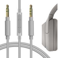 ราคา Geekria QuickFitสายอะไหล่สำหรับSony WH H900N WH 1000XM3 MDR 1AM2 WH CH700N WH XB900N MDR XB950N1 MDR 100ABN Tangleฟรีหูฟังพรีเมียมสายลำโพงพร้อมไมโครโฟน 3 5มม สีเทา5 6ft (5962622464)